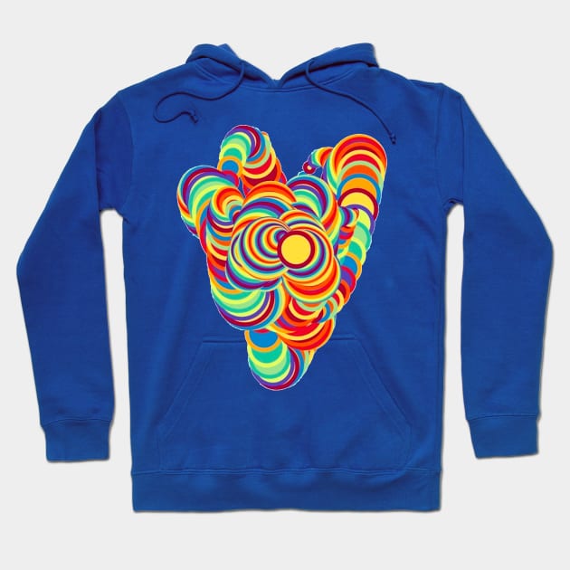 Tied up Rainbow Hoodie by JWCoenMathArt